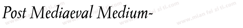 Post Mediaeval Medium字体转换